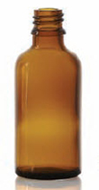 Bild von 20 ml dropper bottle, amber, type 3 moulded glass