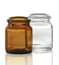 Image de 18 ml tablet jar, clear, type 3 moulded glass