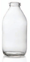 Bild von 250 ml infusion vial, clear, type 2 moulded glass