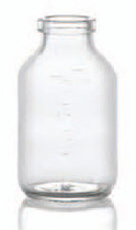 Picture of 100 ml infusion vial, clear, type 1 moulded glass