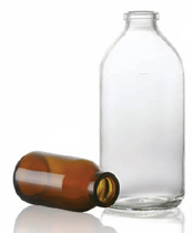 Picture of 1000 ml infusion vial, clear, type 1 moulded glass