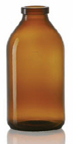 Picture of 500 ml infusion vial, amber, type 2 moulded glass