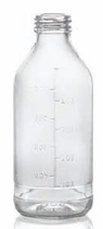 Image de 1000 ml plasma bottle, clear, type 1 moulded glass