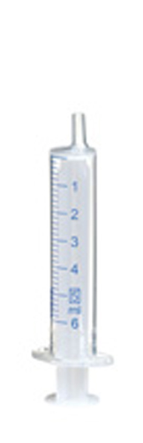 Afbeelding van 5 ml Luer-Slip plastic disposable syringe