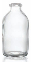 Bild von 50 ml aerosol bottle, clear, type 3 moulded glass