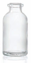 Bild von 30 ml aerosol bottle, clear, type 3 moulded glass