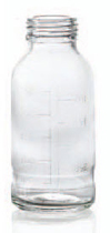 Image de 500 ml plasma bottle, clear, type 2 moulded glass