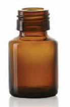 Picture of 15 ml dropper bottle, amber, type 3 moulded glass