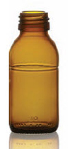 Picture of 60 ml syrup bottle, amber, type 3 moulded glass