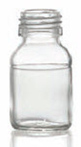 Picture of 30 ml syrup bottle, clear, type 3 moulded glass