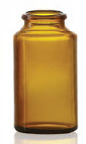 Image de 45 ml tablet jar, amber, type 3 moulded glass