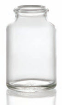 Image de 45 ml tablet jar, clear, type 3 moulded glass